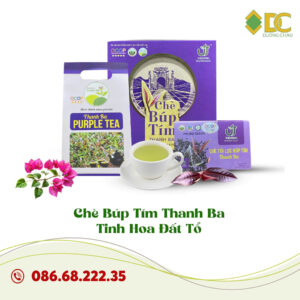 Combo 3 sản phẩm Chè Búp Tím Thanh Ba 275g tặng 1 gói trà xanh 200g – Tinh Hoa Đất Tổ